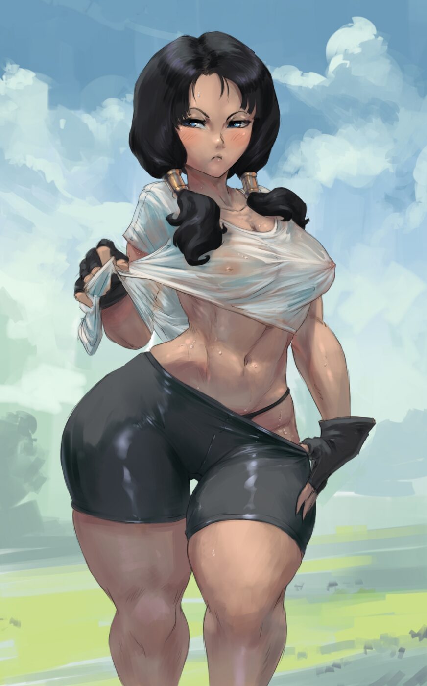 Cutesexyrobutts - Thick and muscular Videl dragon ball porn