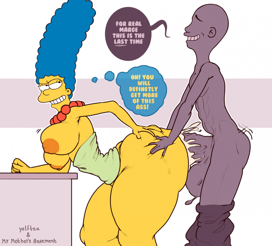 Yelftea - Big ass Marge Simpson fucked The Simpsons porn