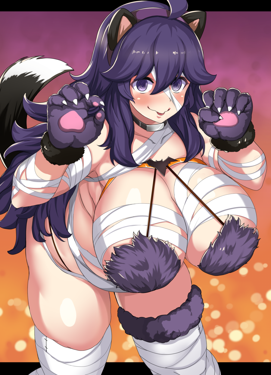 Maki Ikazuya - Hex Maniacs wolf girl halloween outfit pokemon porn