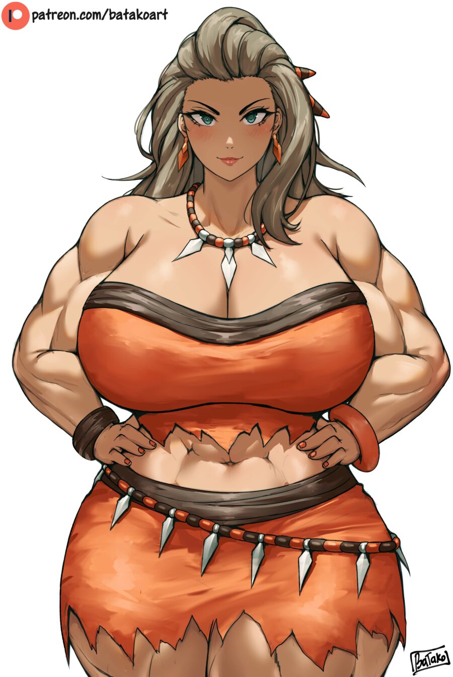 Batako - muscular woman Professor Sada with abs pokemon hentai porn 1