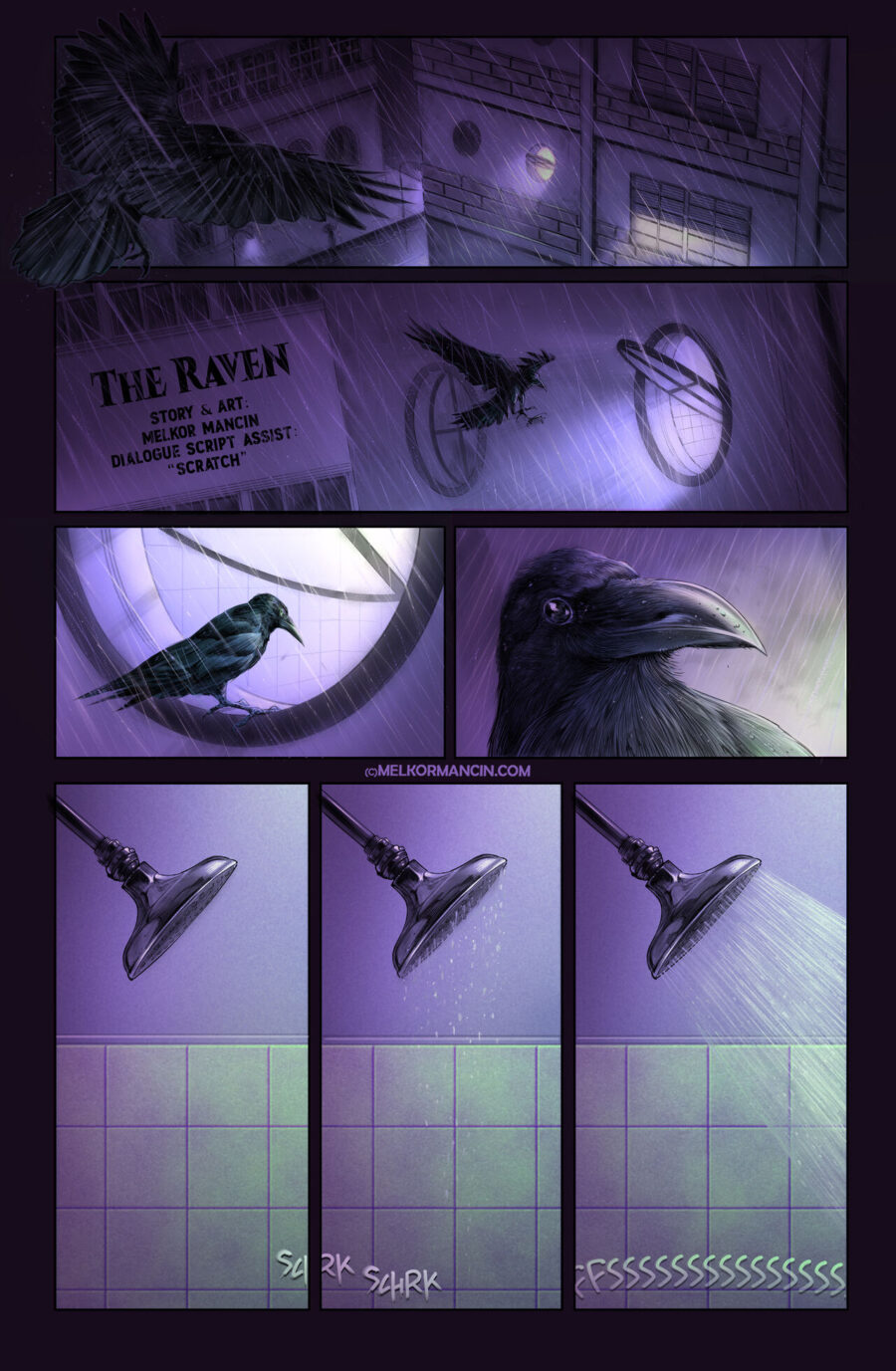 The Raven Interracial Hentai Comic by Melkor Mancin
