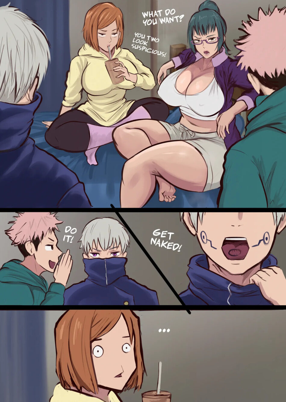 Jujutsu Kaisen Maki Zenin x Nobara Rule 34 Porn Comic by Arachnart