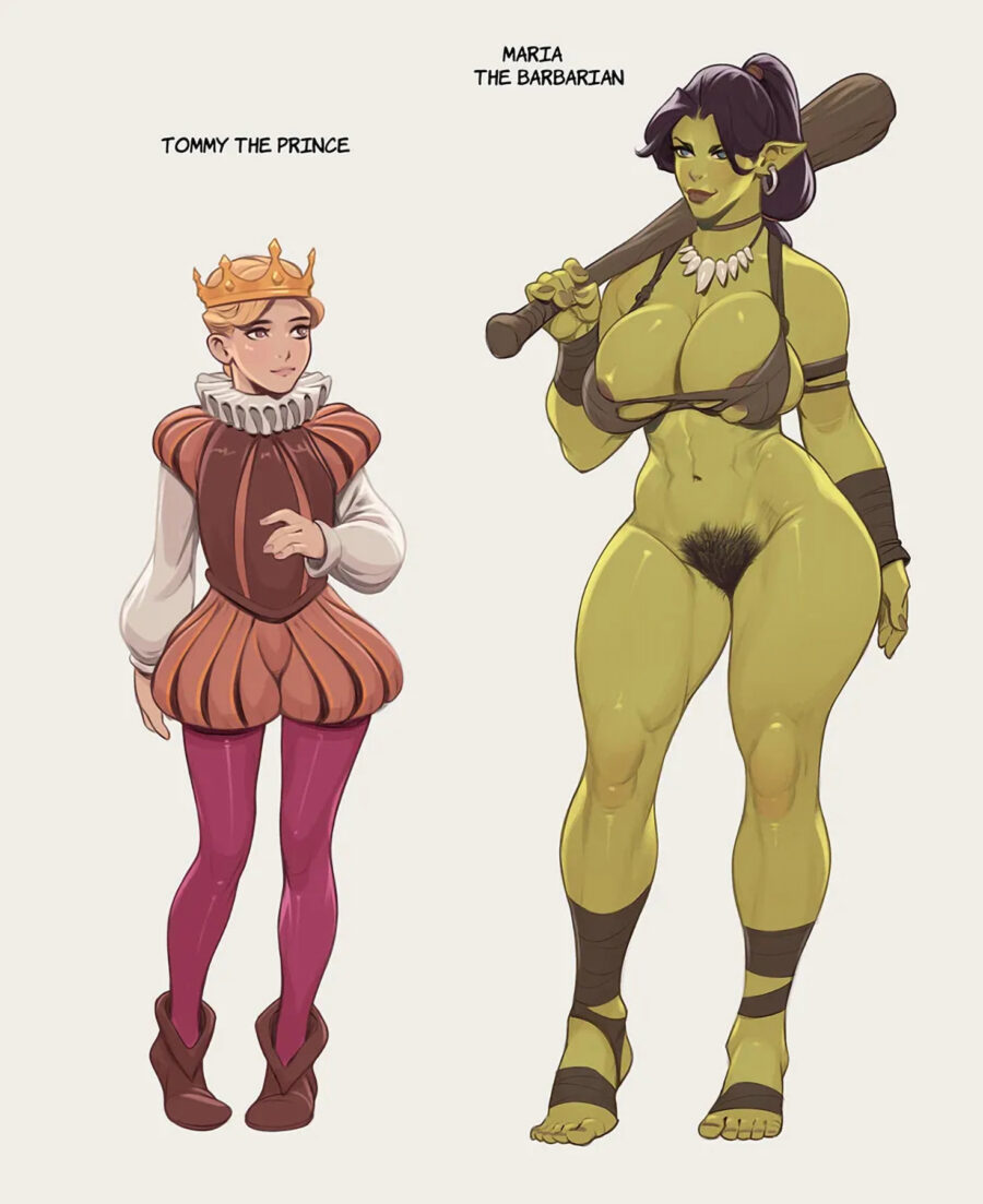 The Prince And The Barbarian Femdom Muscular Female Porn Comic by Rino99