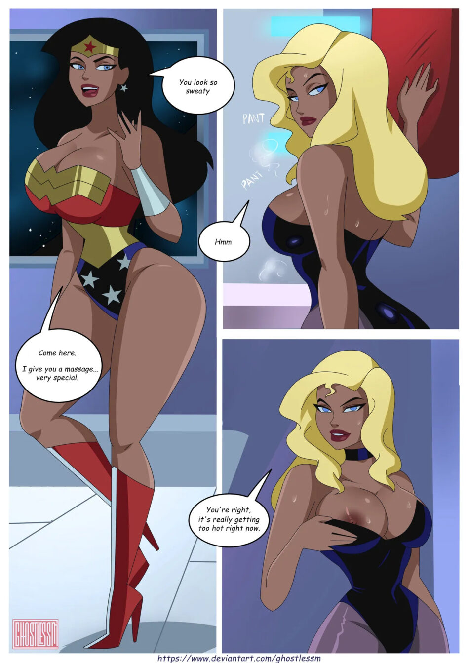 Justice League Hot Workout Hentai Rule 34 Porn by Ghostlessm