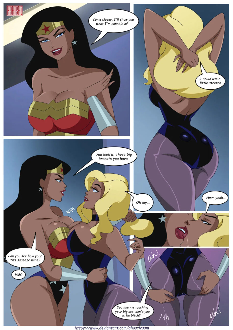 Justice League Hot Workout Hentai Rule 34 Porn by Ghostlessm