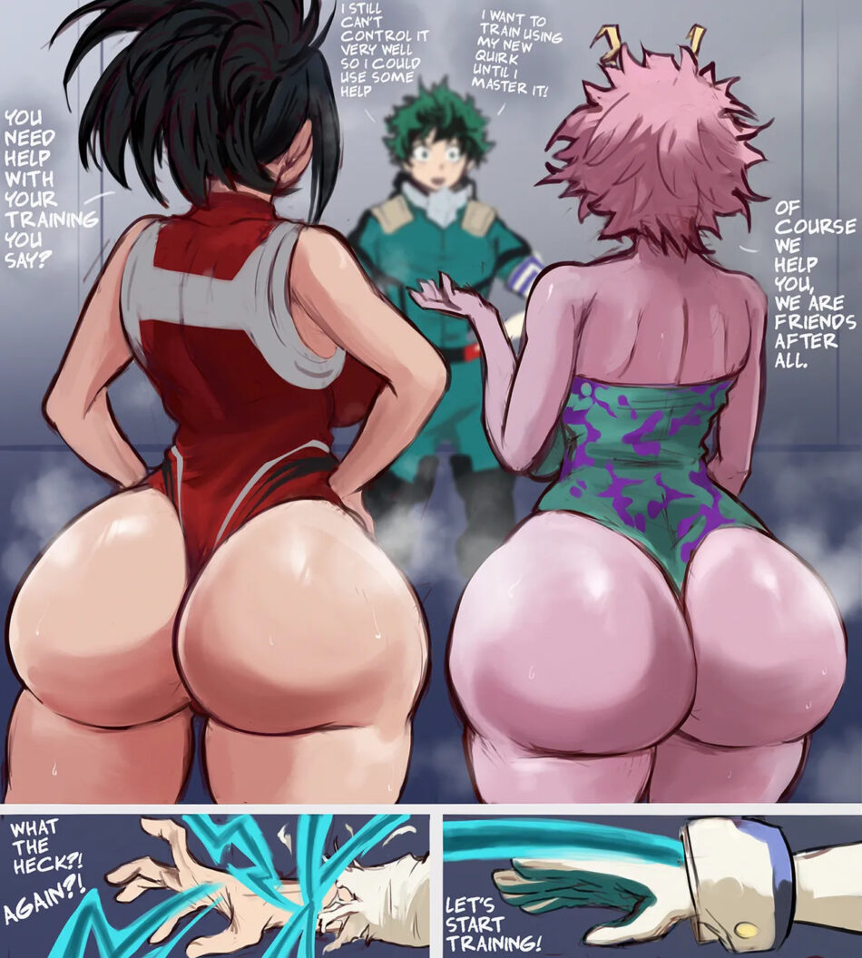 My Hero Academia Momo Yaoyorozo x Mina Ashido Hentai Rule 34 Porn Comic by Arachnart