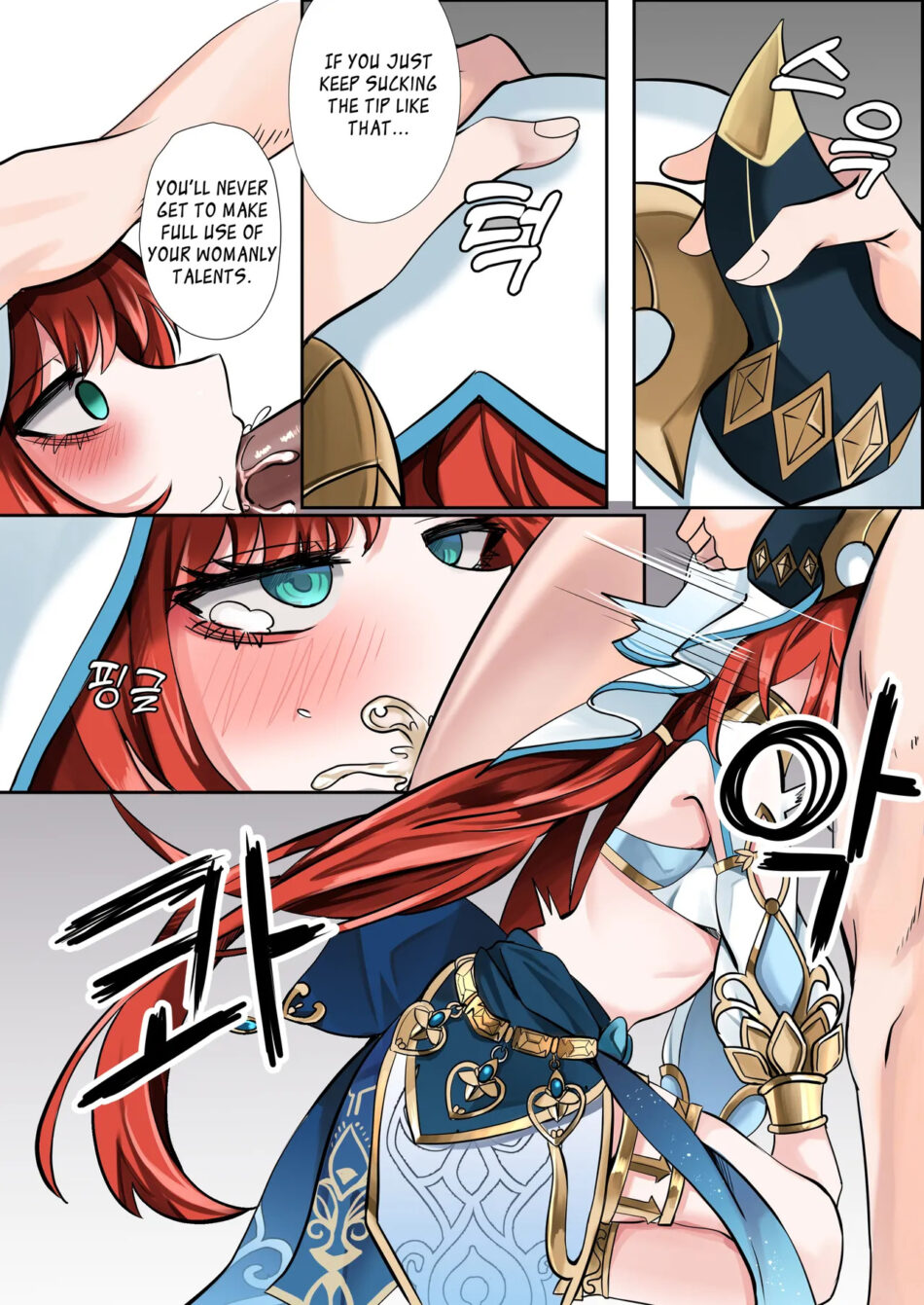 Genshin Impact Mita Decensored Colored Rule 34 Porn Manga by Bubo
