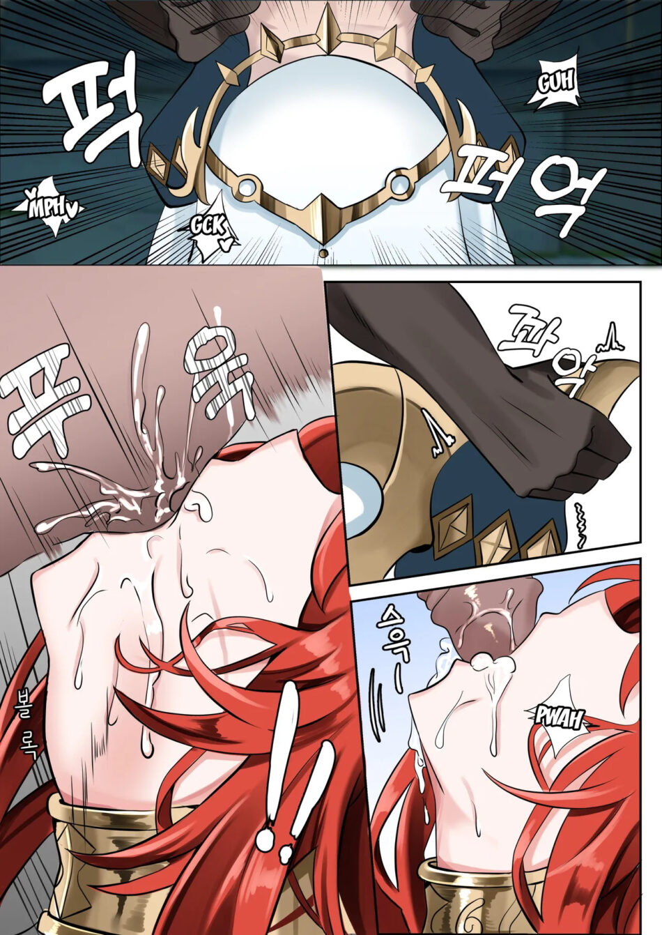 Genshin Impact Mita Decensored Colored Rule 34 Porn Manga by Bubo