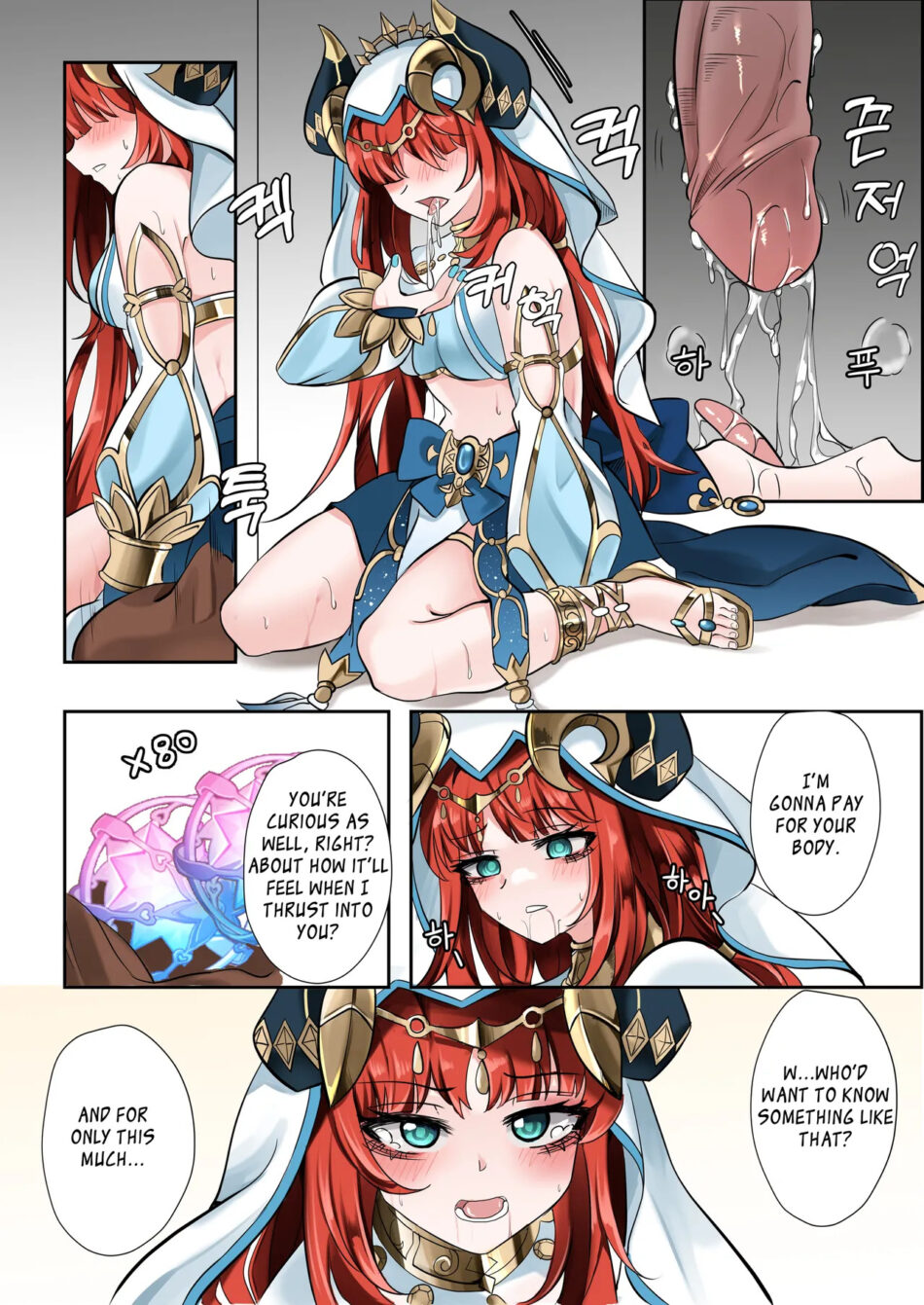 Genshin Impact Mita Decensored Colored Rule 34 Porn Manga by Bubo