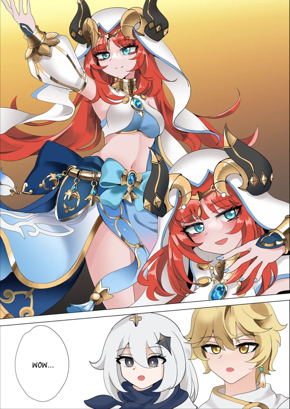 Genshin Impact Mita Decensored Colored Rule 34 Porn Manga by Bubo