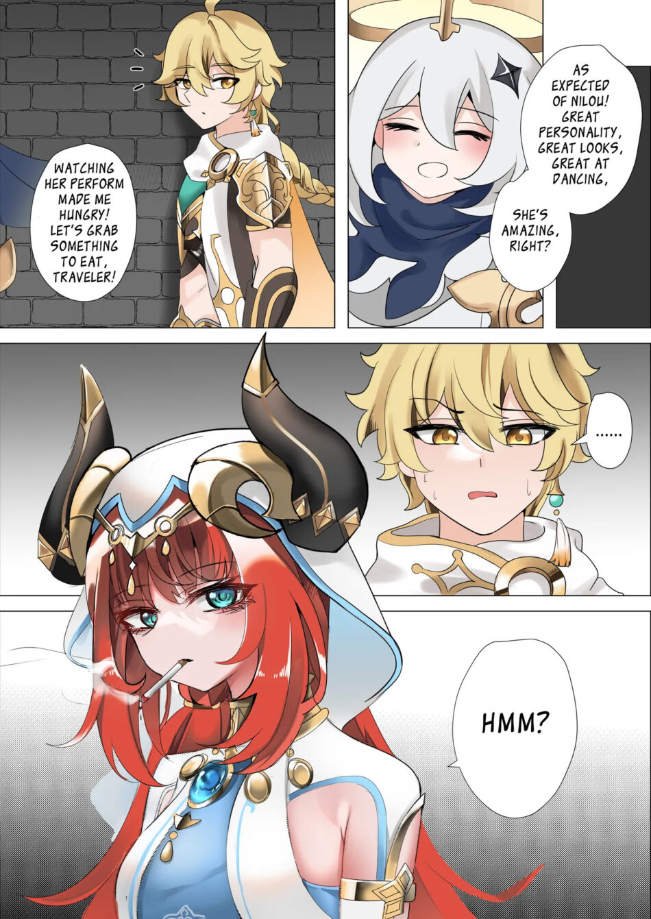 Genshin Impact Mita Decensored Colored Rule 34 Porn Manga by Bubo