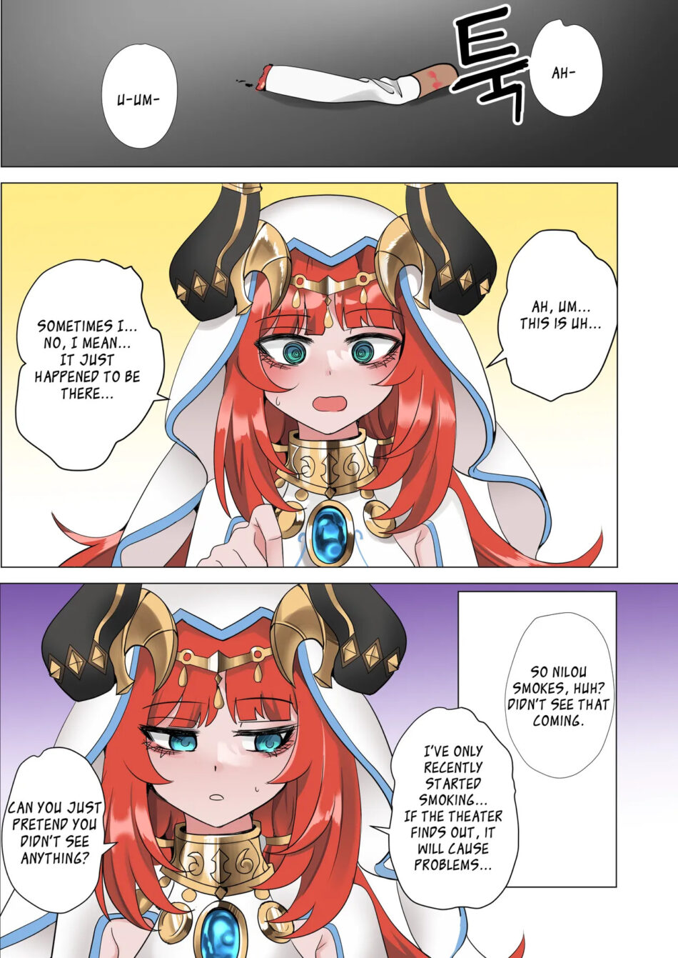Genshin Impact Mita Decensored Colored Rule 34 Porn Manga by Bubo