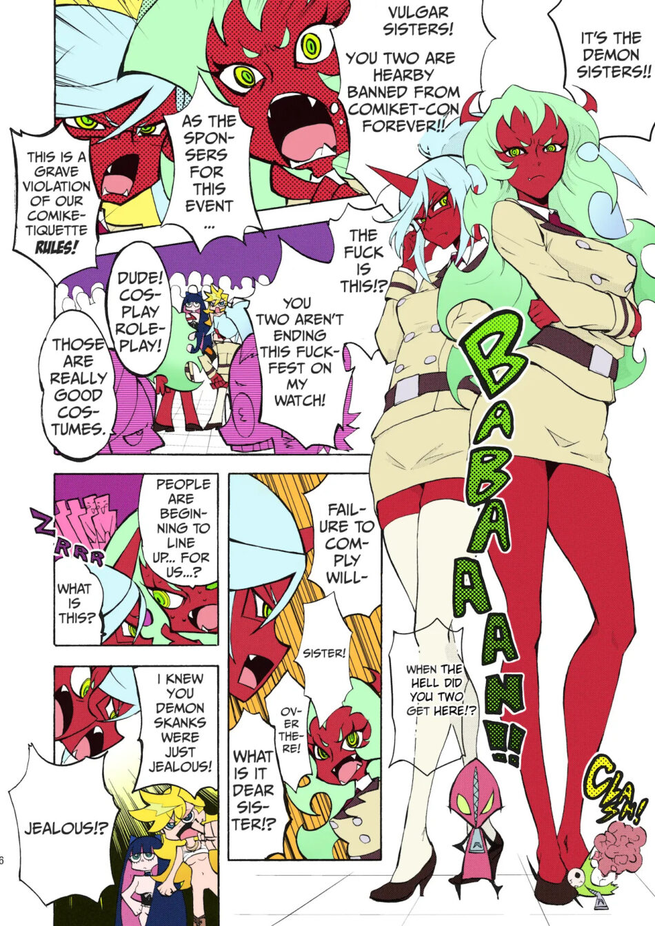 Panty & Stocking with Garterbelt CRAZY 4 YOU! Rule 34 Porn Hentai Comic by Nekoi Mie
