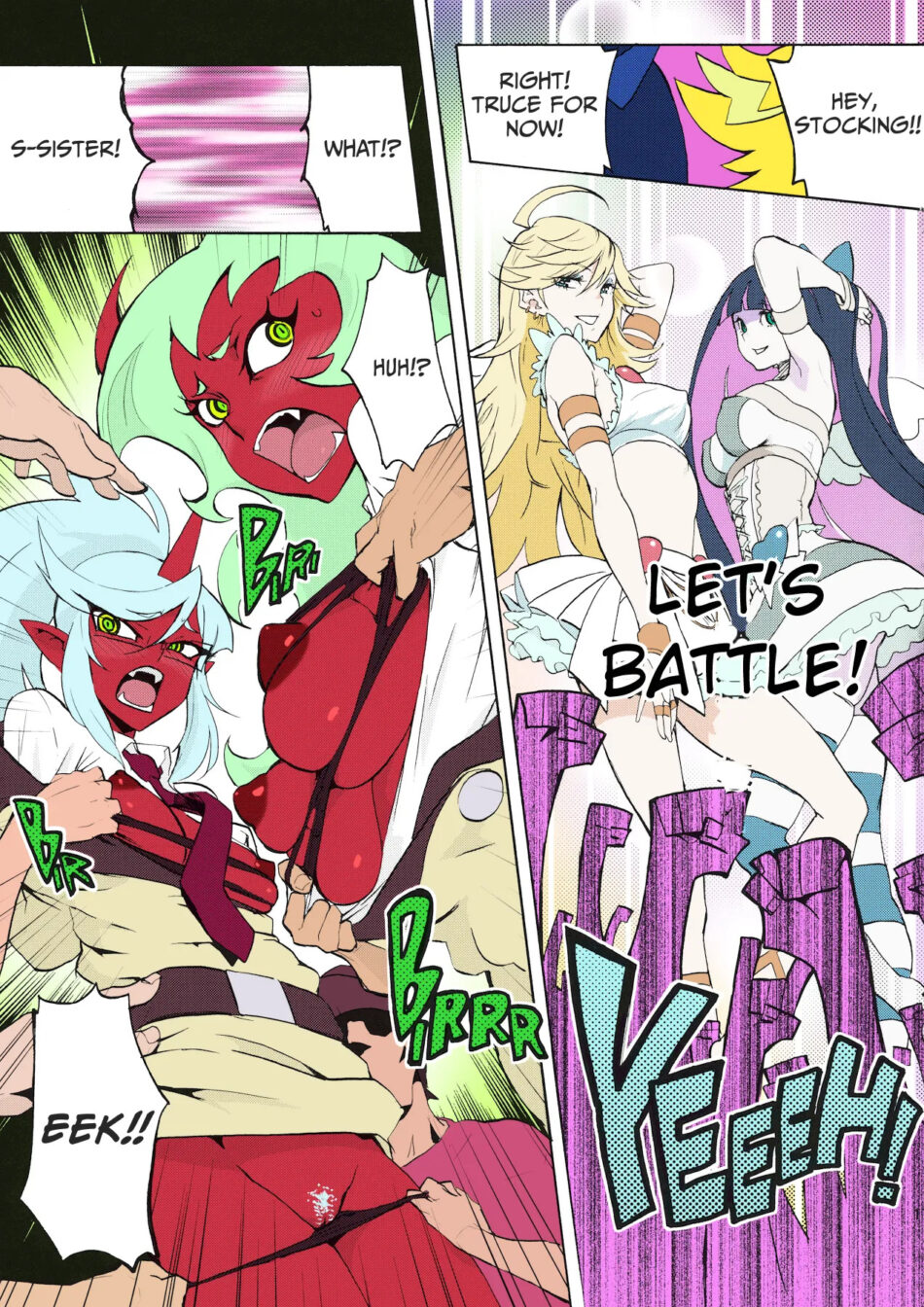 Panty & Stocking with Garterbelt CRAZY 4 YOU! Rule 34 Porn Hentai Comic by Nekoi Mie