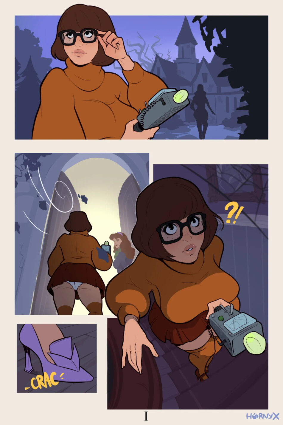 Scooby-Doo Velma And Daphne's Spooky Night Hentai Rule 34 Porn Comic by Hornyx (1)
