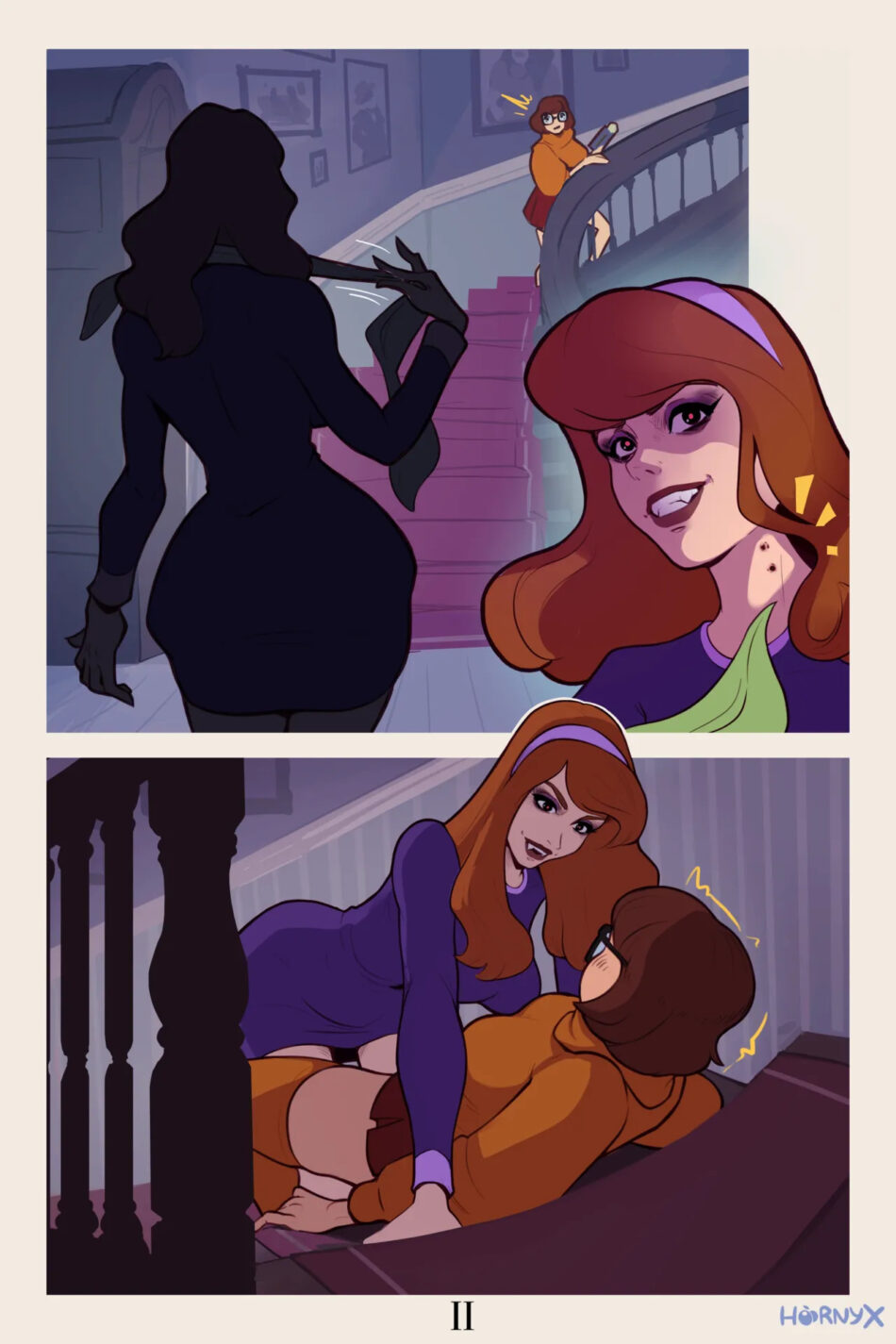 Scooby-Doo Velma And Daphne's Spooky Night Hentai Rule 34 Porn Comic by Hornyx (2)