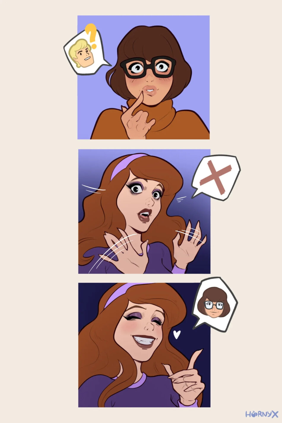 Scooby-Doo Velma And Daphne's Spooky Night Hentai Rule 34 Porn Comic by Hornyx (3)