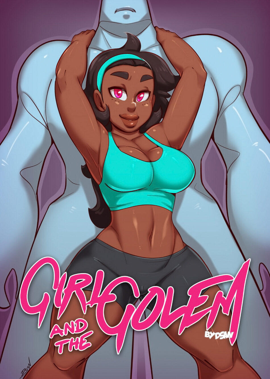 Girl And The Golem Ebony Hentai Porn Comic by Dsan (1)