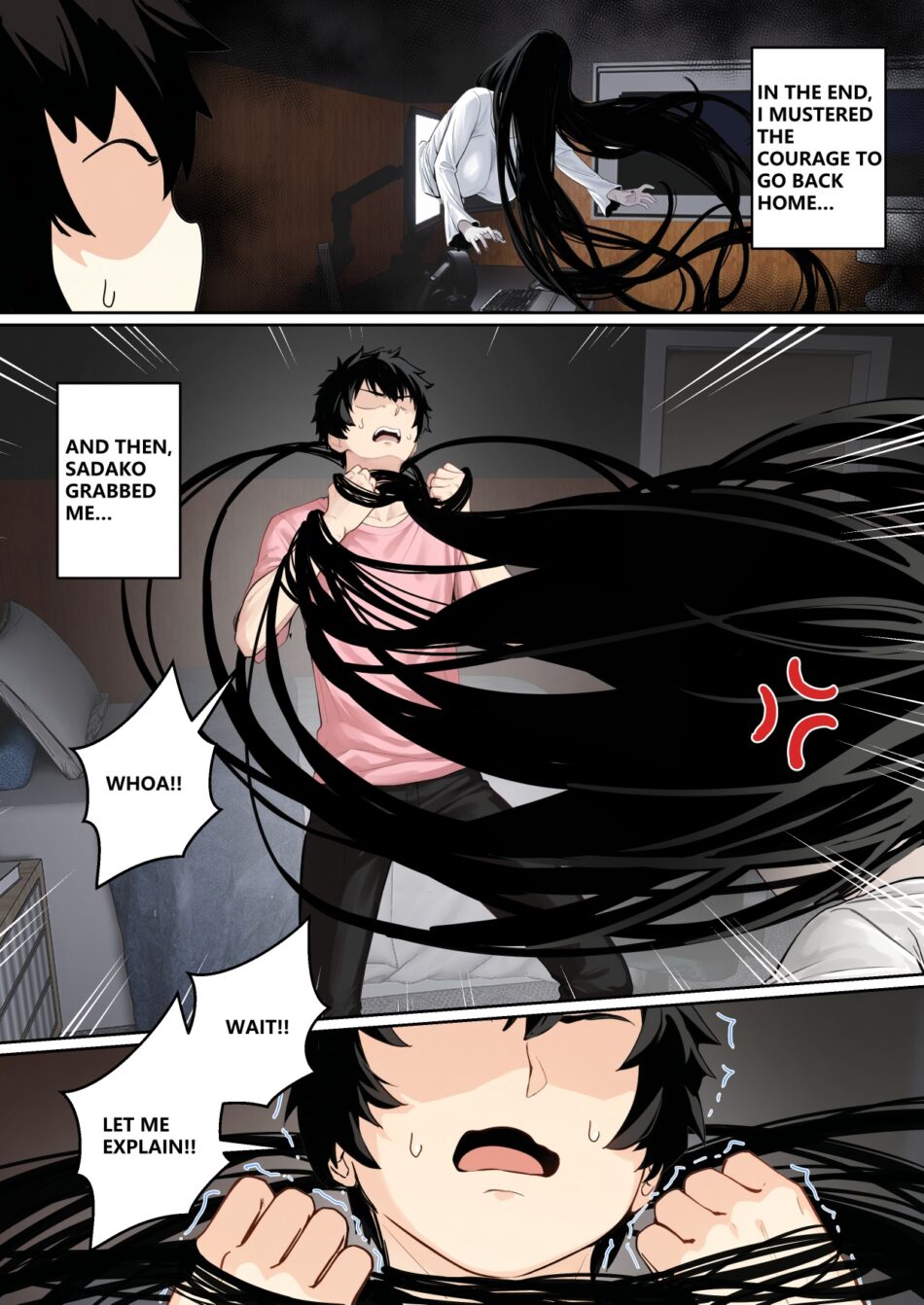 Regarding Sadako Getting Stuck On A Computer Screen The Ring Rule 34 Porn Manga by Pz-x