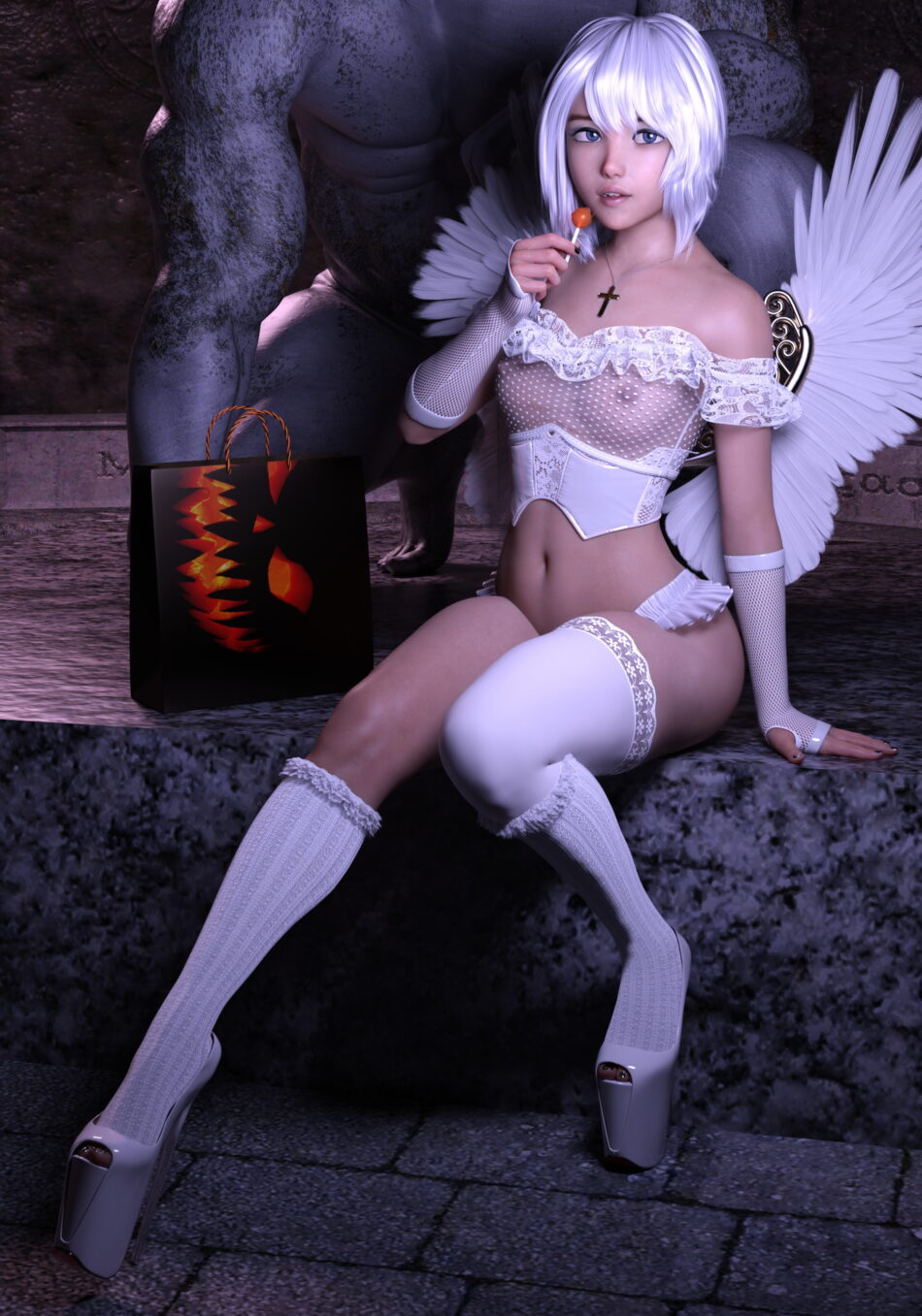 Serana's Halloween 2022 Rule 34 Hentai Porn Comic by Damzbox (2)