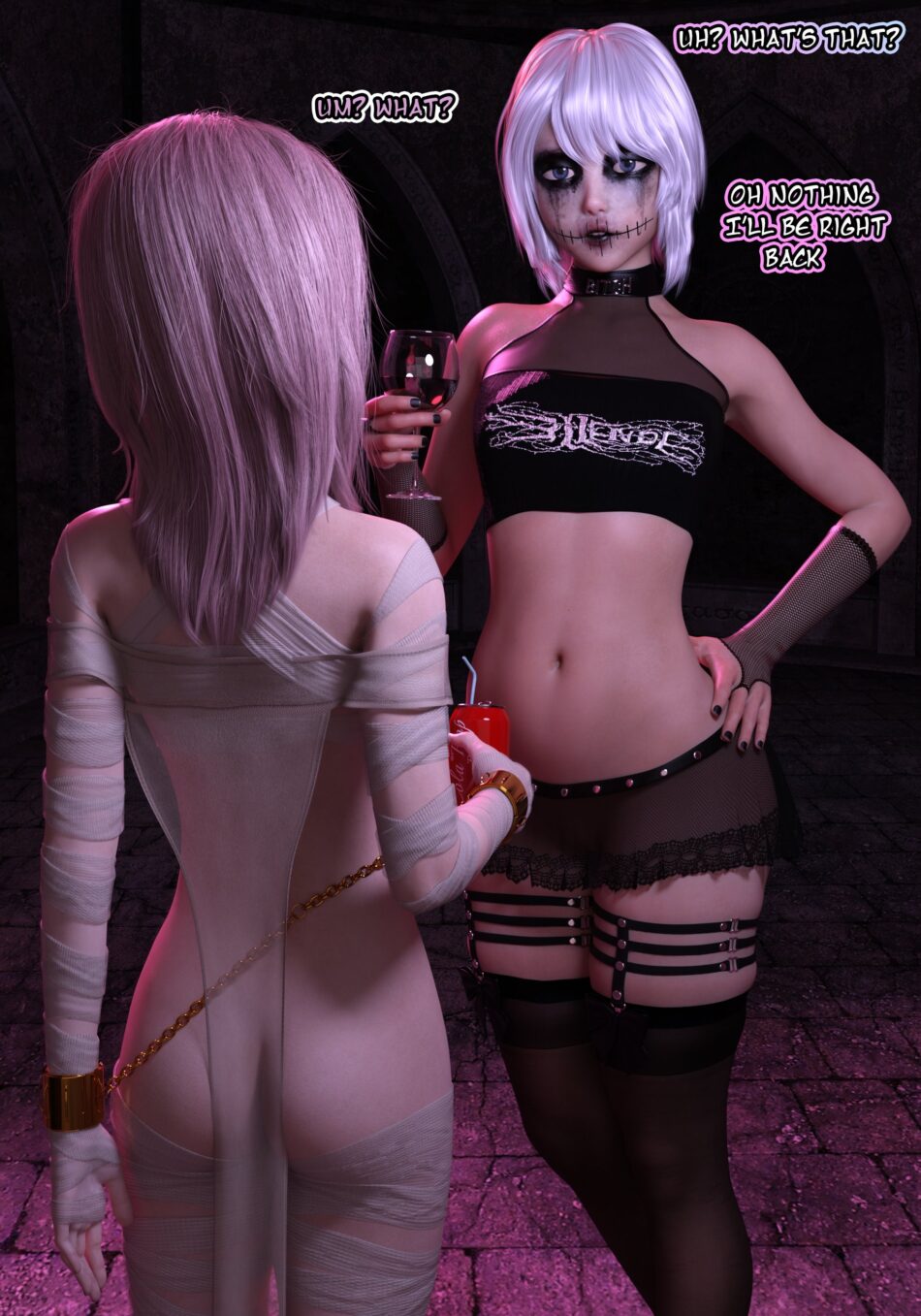 Serana's Halloween 2023 Rule 34 Hentai Porn Comic by Damzbox (5)