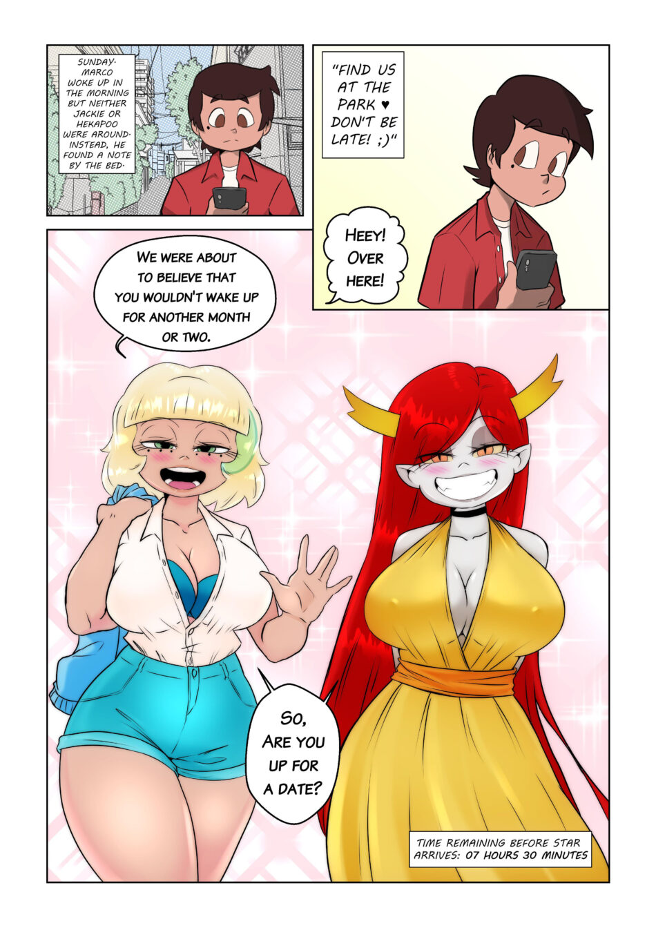 Star Vs The Forces Of Evil Cheat Weekend Love Birds Sunday with Bonus Rule 34 Porn Comic by Banjabu (3)