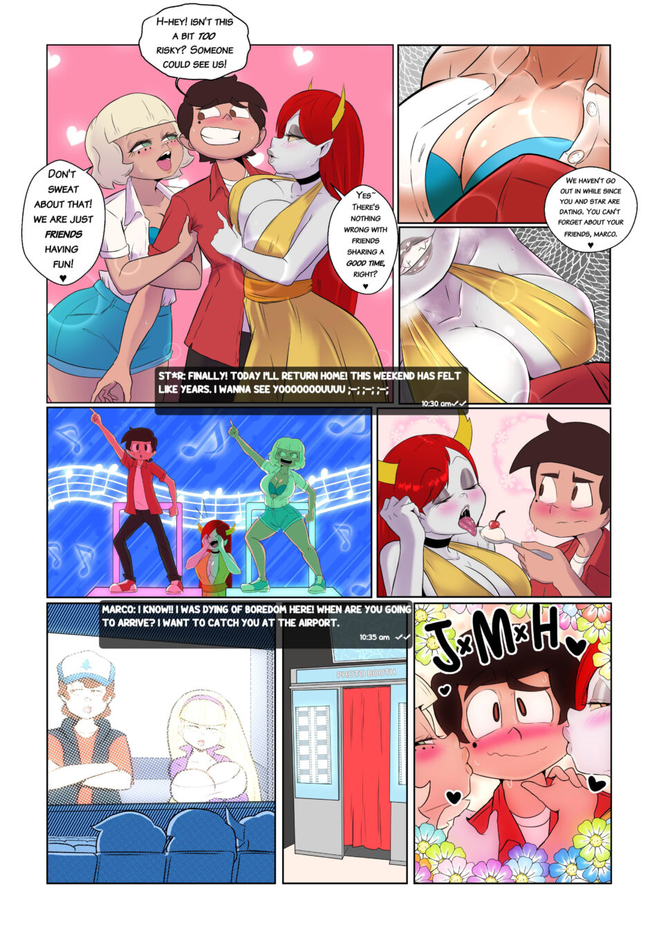 Star Vs The Forces Of Evil Cheat Weekend Love Birds Sunday with Bonus Rule 34 Porn Comic by Banjabu (4)