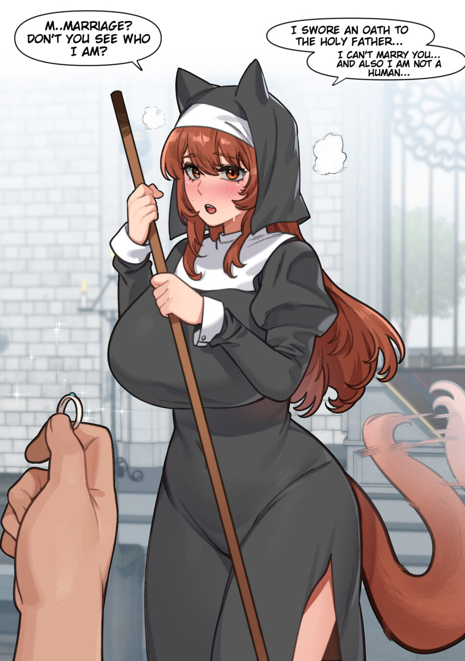 Wolf Nun Porn Hentai Manga by 6no1 (1)