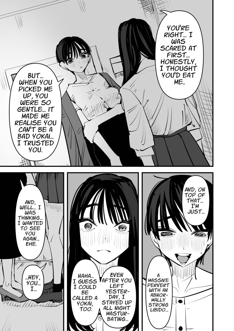 Yuri Lezzy Sex With A Rokurokubi Yokai Halloween Monster Girl Hentai Manga by Aweida (24)