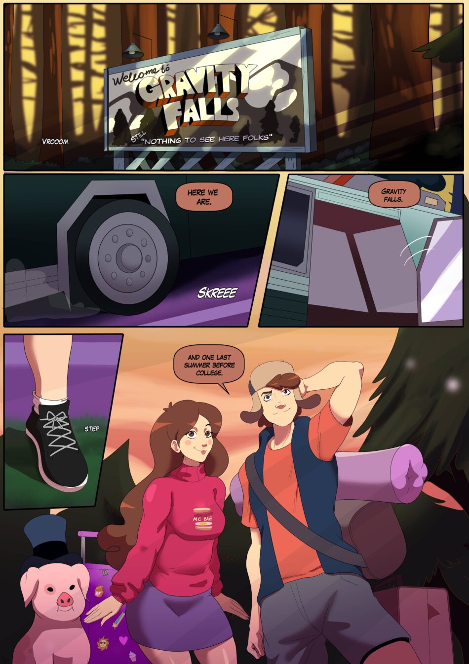 Gravity Falls Bimbo Falls Porn Comic by Annon (2)
