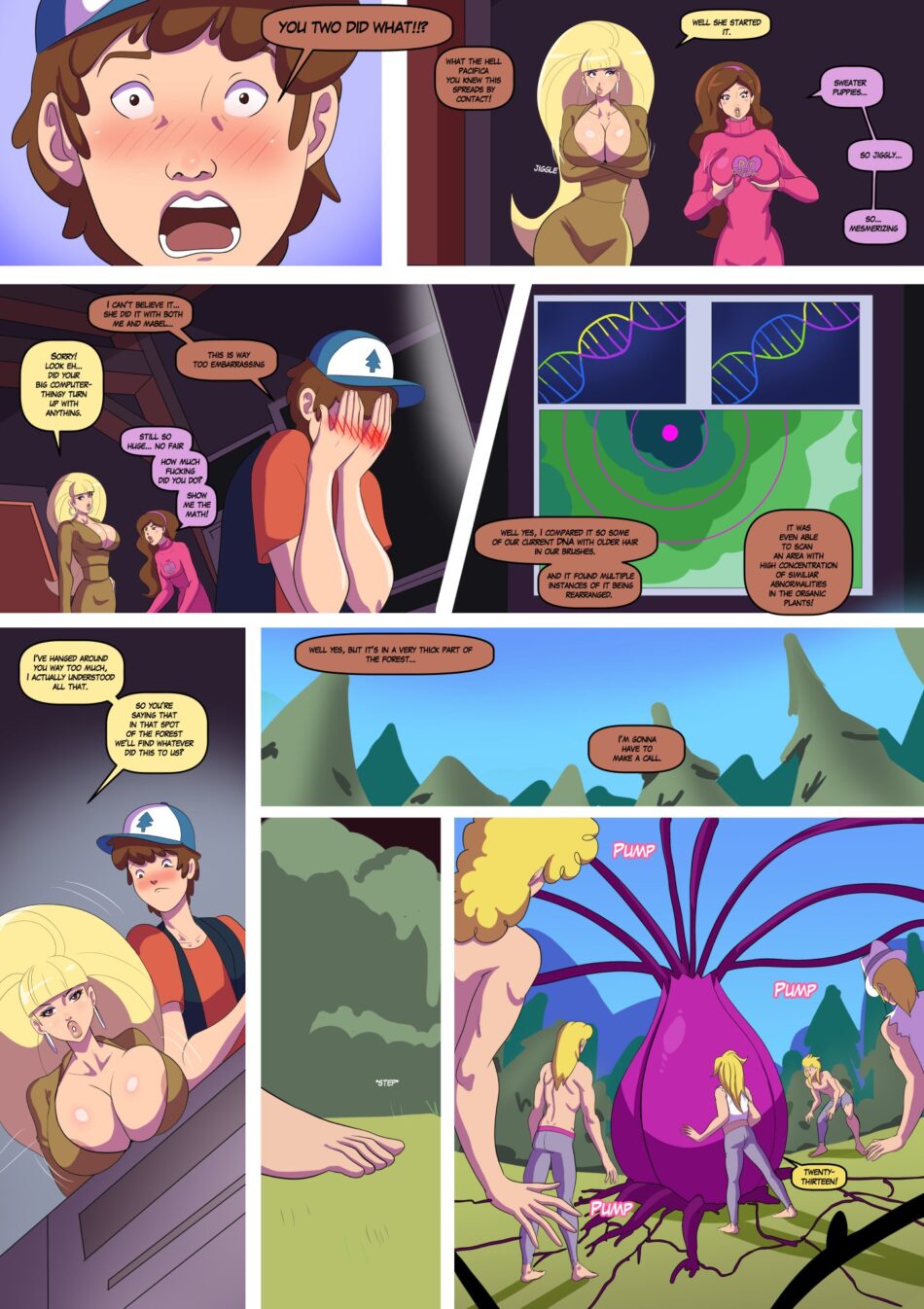 Gravity Falls Bimbo Falls Porn Comic by Annon (27)