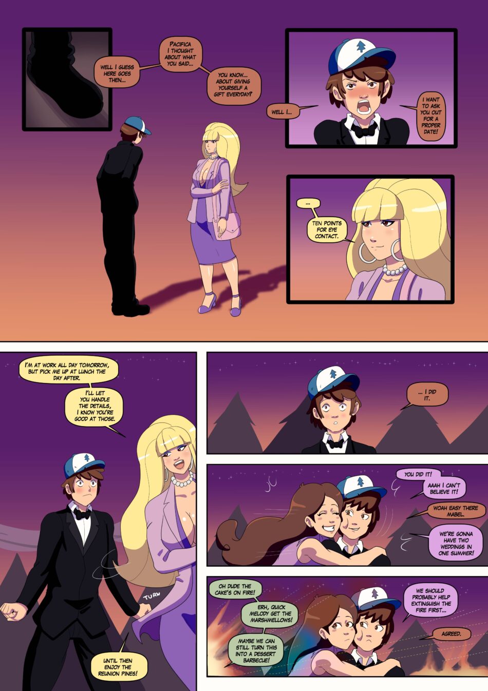 Gravity Falls Bimbo Falls Porn Comic by Annon (8)