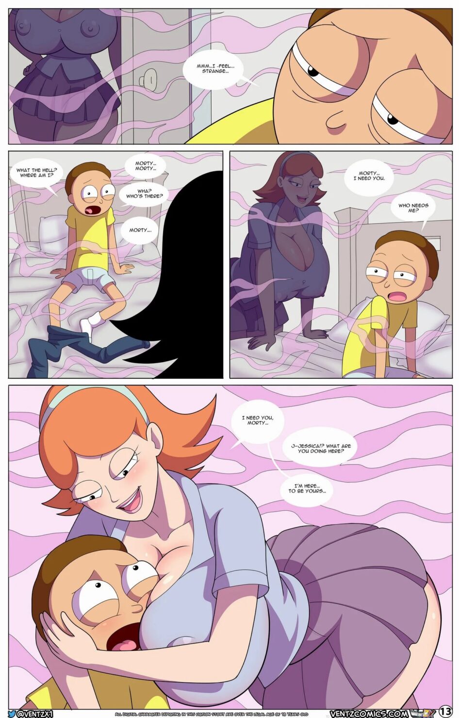 Morty Experiment #9 Rick and Morty Rule 34 Porn Comic by Arabatos (14)