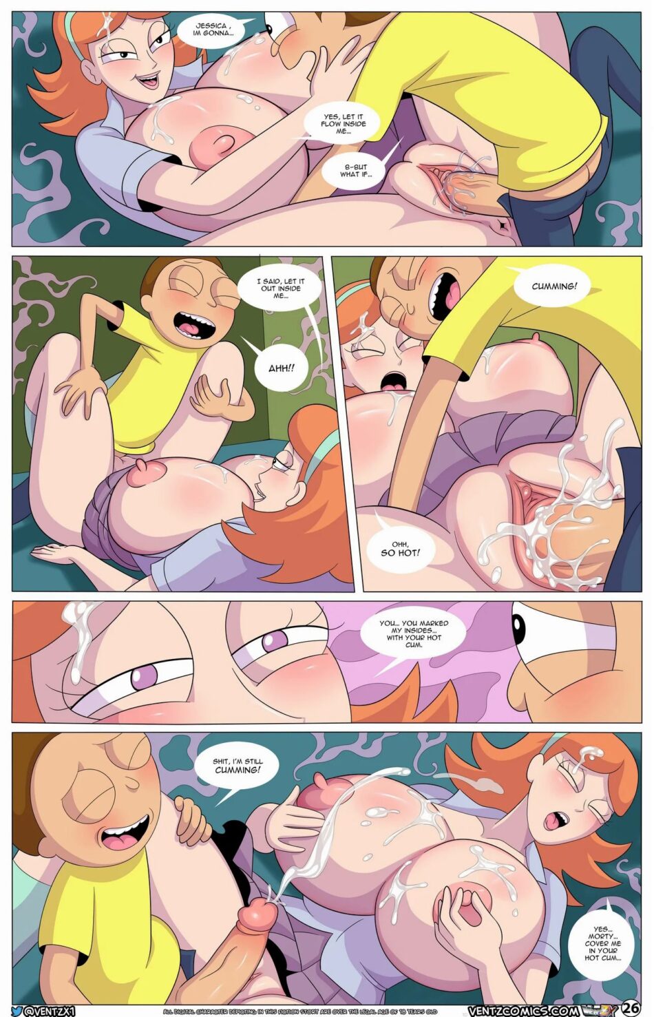 Morty Experiment #9 Rick and Morty Rule 34 Porn Comic by Arabatos (27)