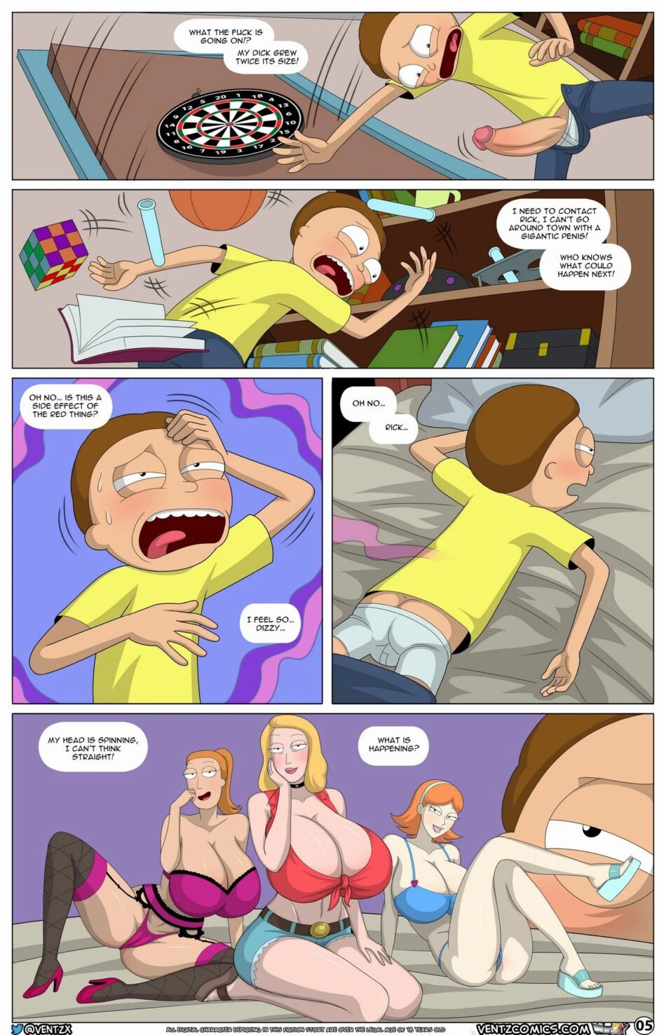 Morty Experiment #9 Rick and Morty Rule 34 Porn Comic by Arabatos (6)