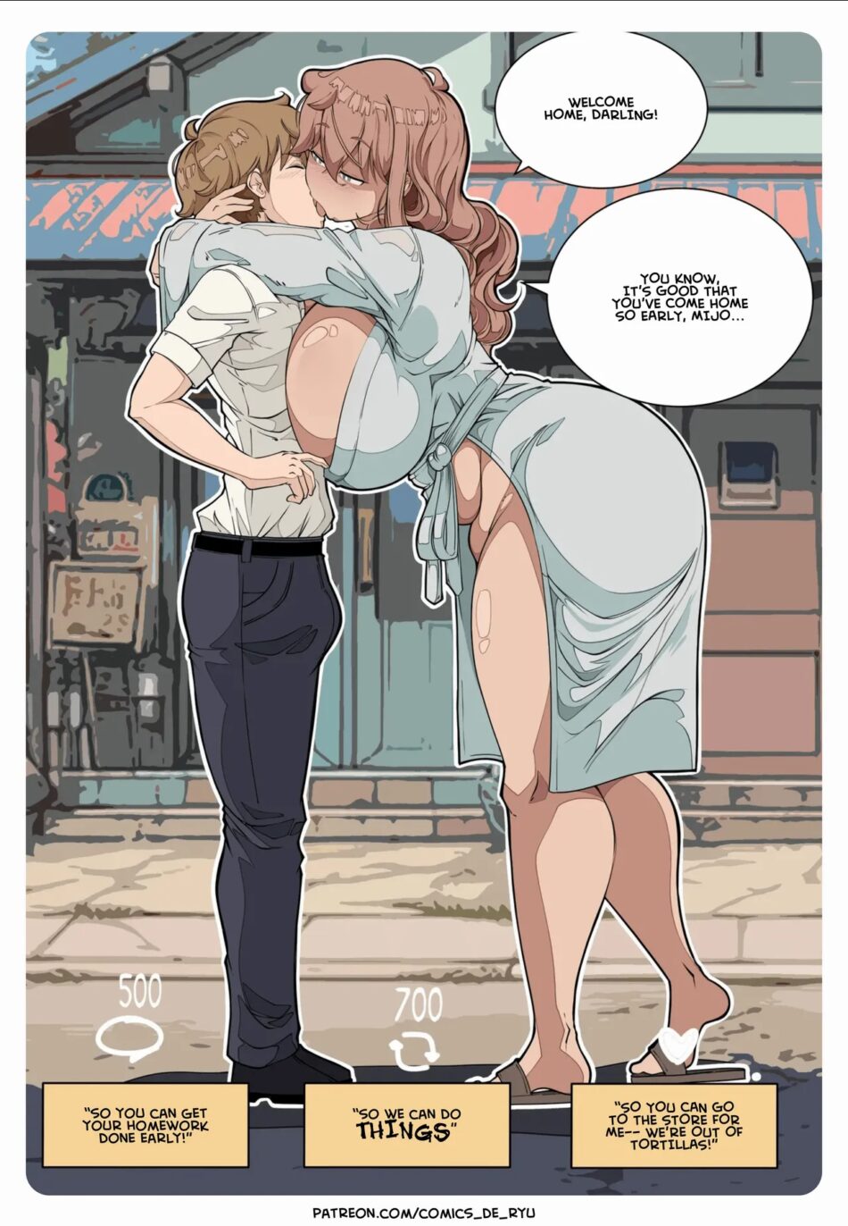 Interactive Twitter Game Milf Porn Comic by Comicom-Ryu (3)