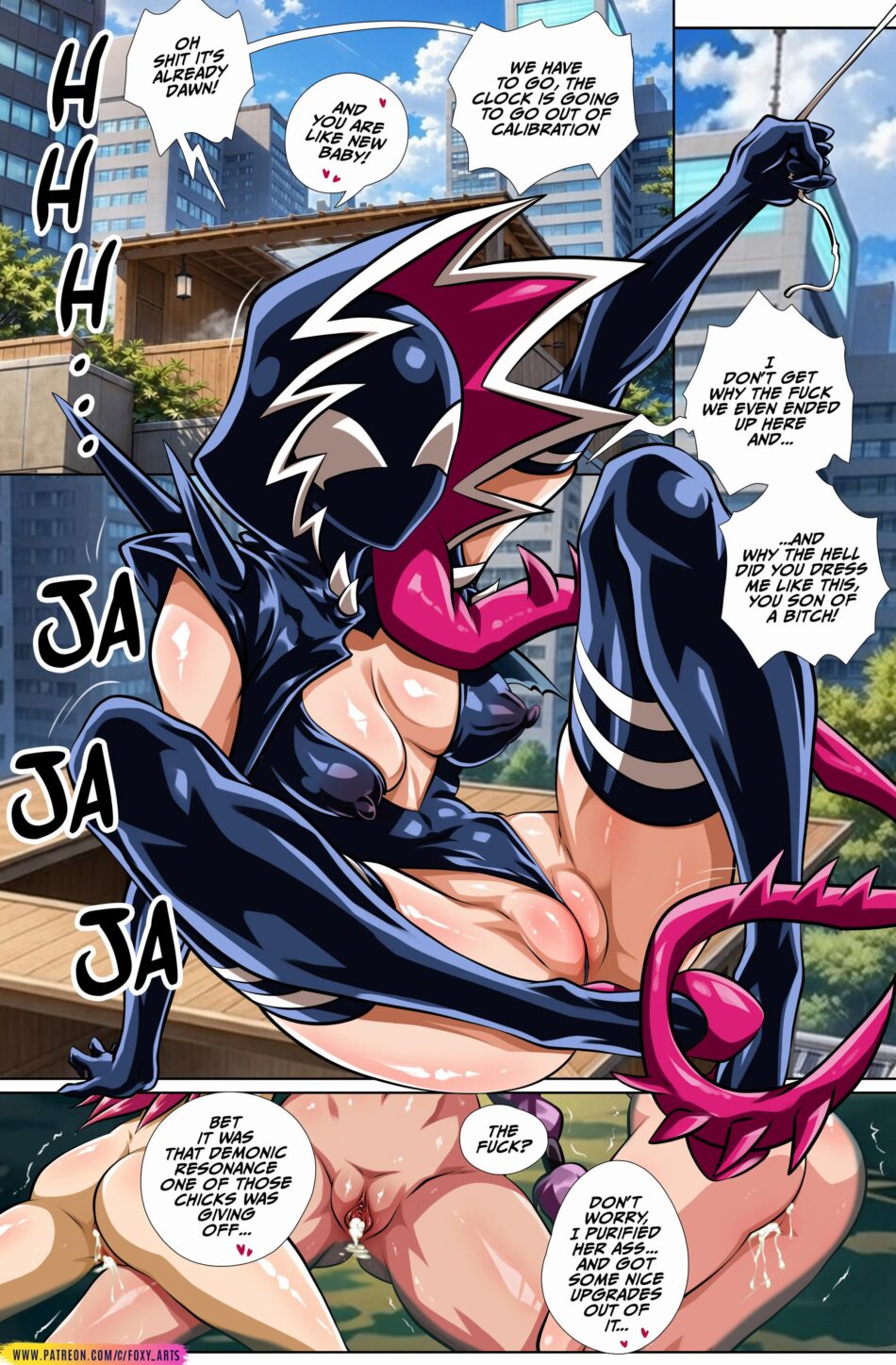 Gwenom Time To Relax K-Pop Demon Hunters Rule 34 Porn Comic by FoxyArt (19)