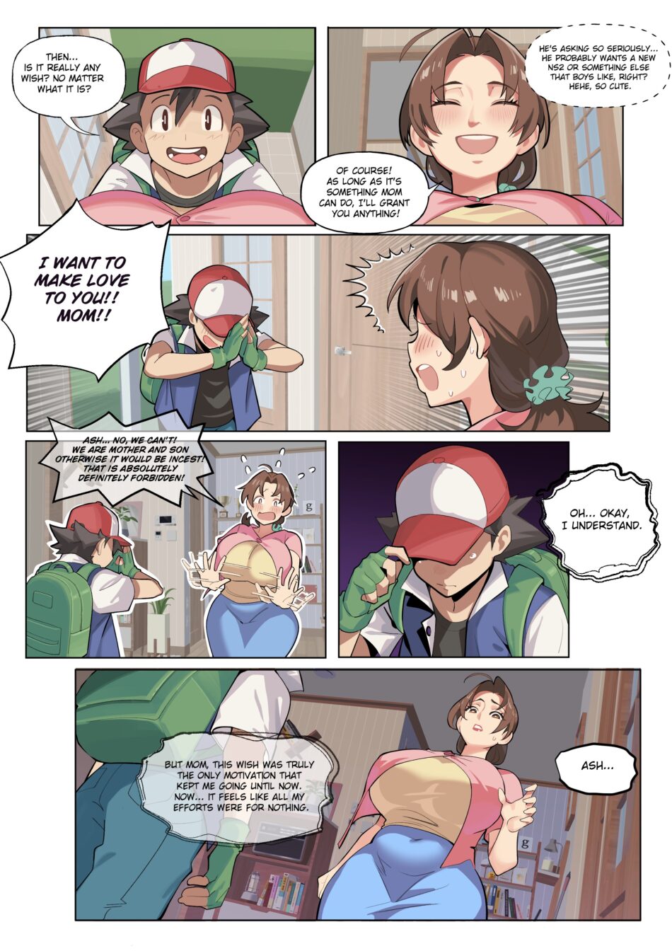 Ash and Delia Pokemon Rule 34 Porn Hentai Comic by MoomooDairy (2)