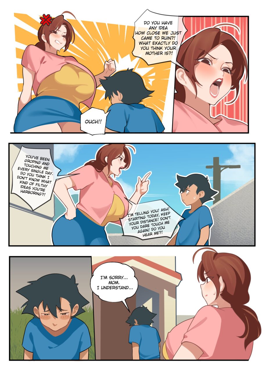 Ash and Delia Pokemon Rule 34 Porn Hentai Comic by MoomooDairy (27)