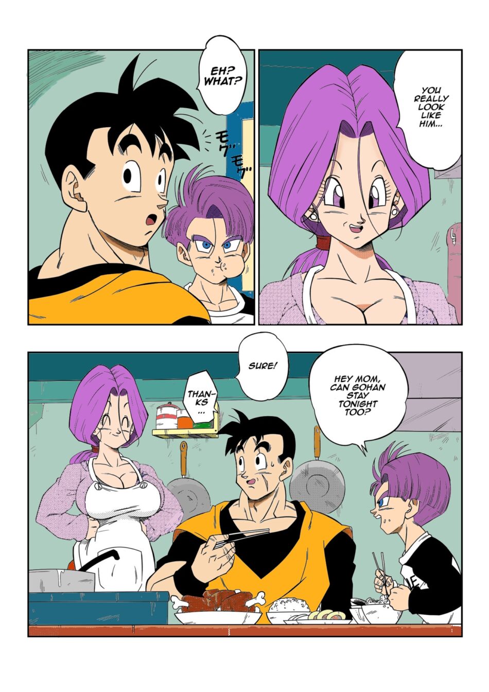 Lots of Sex In The Future! Bulma and Gohan Decensored Hentai Manga by Yamamoto 03